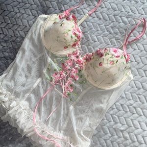 Floral Embroidered Bralette